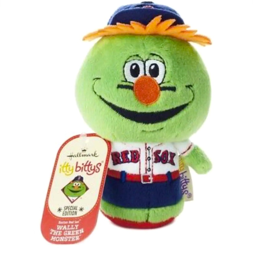 Hallmark ITTY BITTYS Boston Red Sox MLB Wally Green Monster 4” Plush Doll NWT